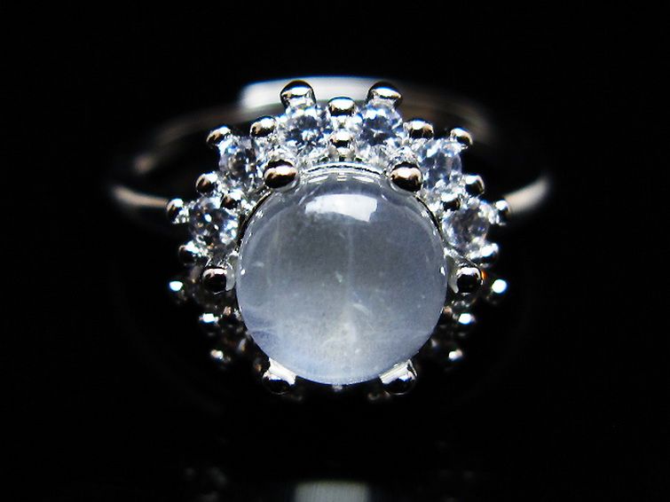 パワーストーン 天然石 ムーンストーン指輪(16号)[T135-7476]