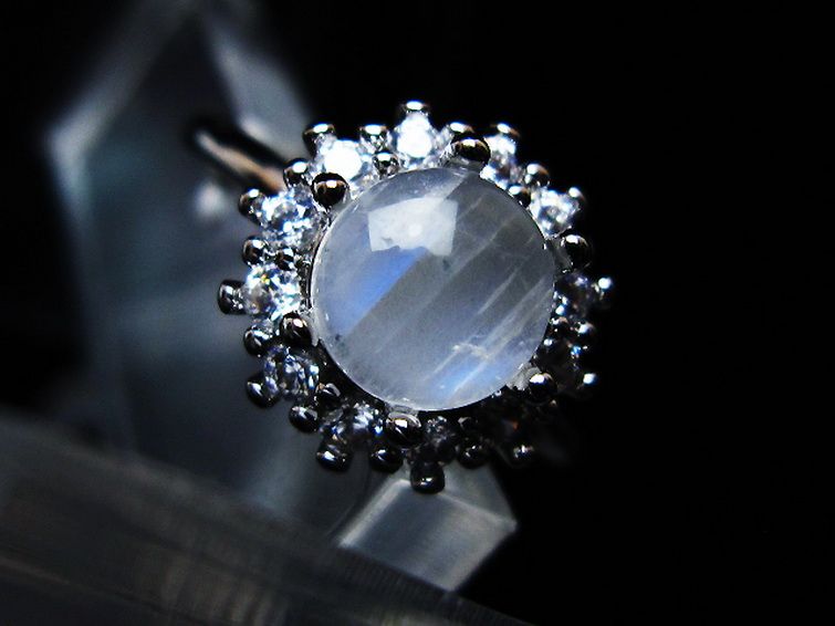 ムーンストーン指輪(16号)[T135-7483] 1枚目