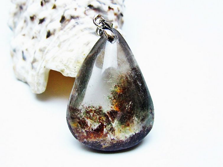 ガーデン水晶ペンダント[T136-4402] 1枚目