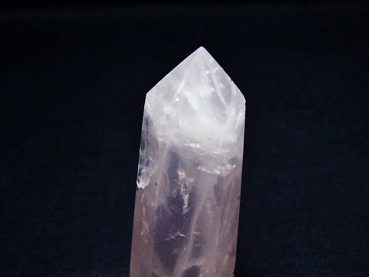 ローズクォーツ六角柱[T138-6544] 2枚目