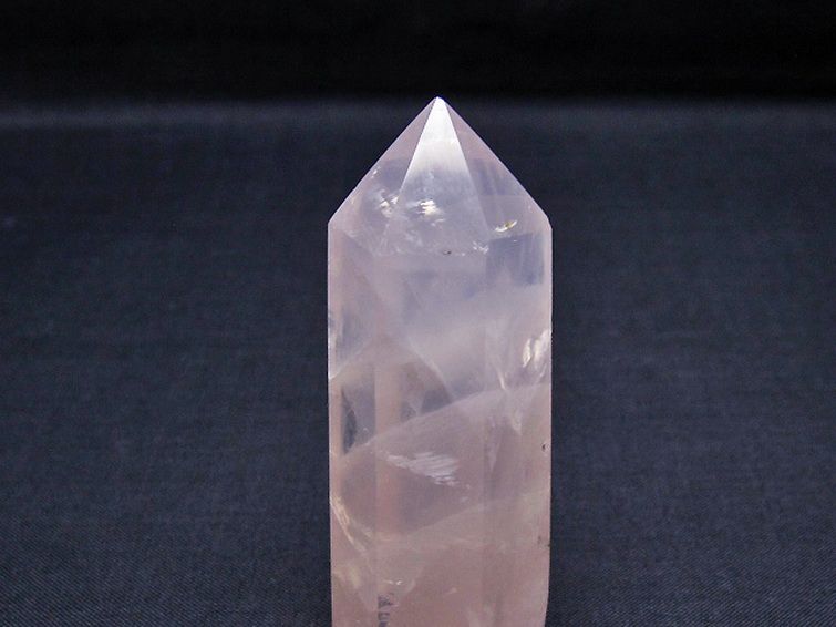 パワーストーン 天然石 ローズクォーツ六角柱[T138-6571]