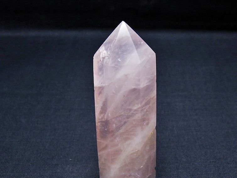 ローズクォーツ六角柱[T138-6579] 3枚目