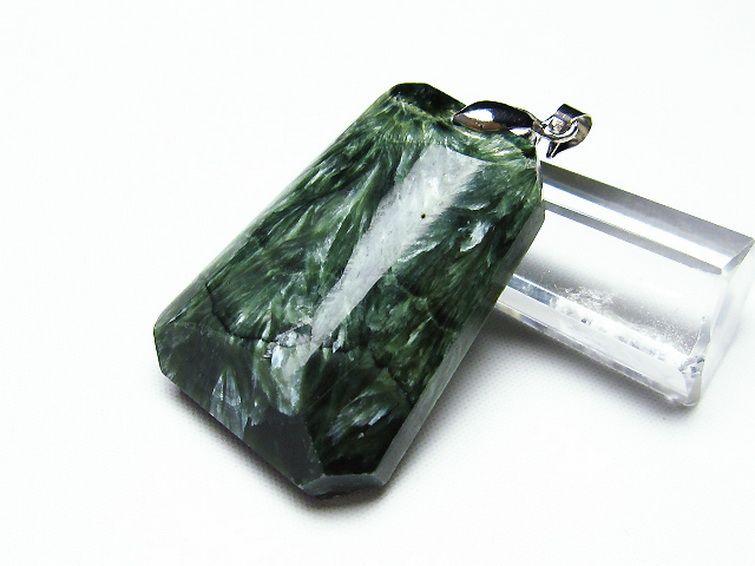 セラフィナイトペンダント[T14-3326] 3枚目