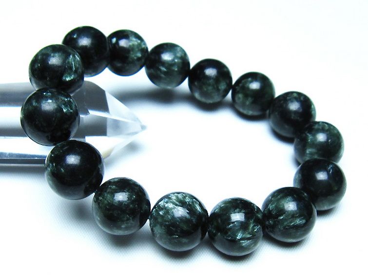 セラフィナイトブレスレット 13mm [t14-3540] 1枚目