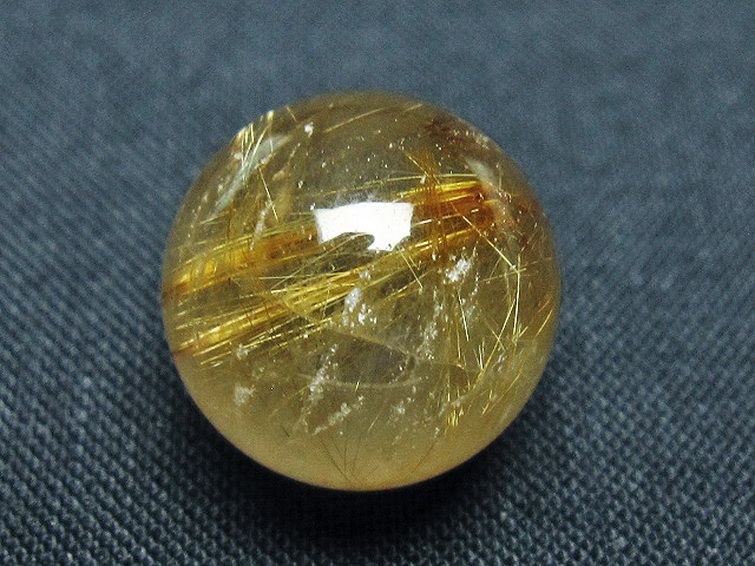 ゴールドタイチンルチル入り水晶丸玉 16mm [t145-2206] 3枚目