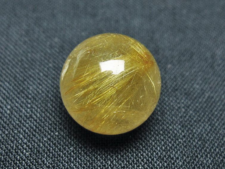 ゴールドタイチンルチル入り水晶丸玉 14mm [t145-2220] 3枚目