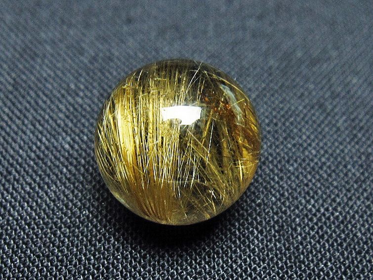 ゴールドタイチンルチル入り水晶丸玉 13mm [t145-2355] 3枚目