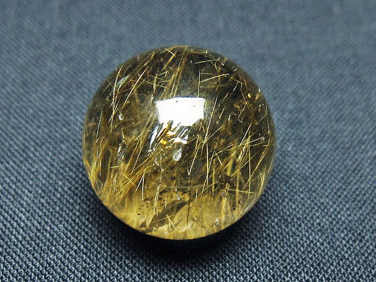 ゴールドタイチンルチル入り水晶丸玉 20mm [t145-2467] 3枚目