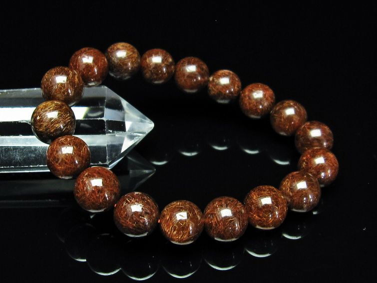 金針ルチル水晶ブレスレット 11mm [t15-10300] 3枚目