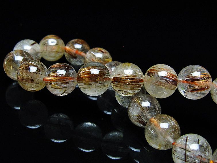 ファイナルグレード金針ルチル水晶ブレスレット 9mm [T15-11037] 2枚目