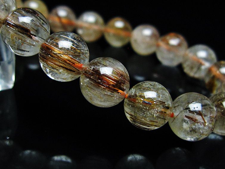 ファイナルグレード金針ルチル水晶ブレスレット 9mm [T15-11037] 3枚目