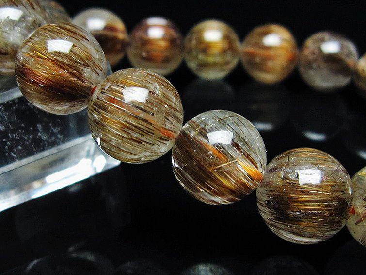 ファイナルグレード金針ルチル水晶ブレスレット 13mm [T15-11052] 3枚目