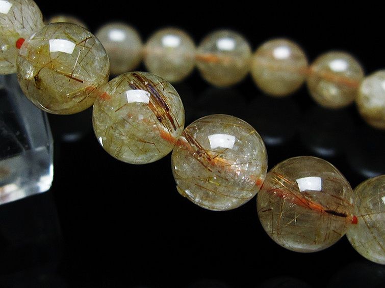 ファイナルグレード金針ルチル水晶ブレスレット 11mm [t15-11144] 3枚目