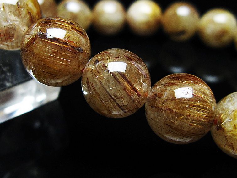 ファイナルグレード金針ルチル水晶ブレスレット 11mm [t15-11202] 3枚目