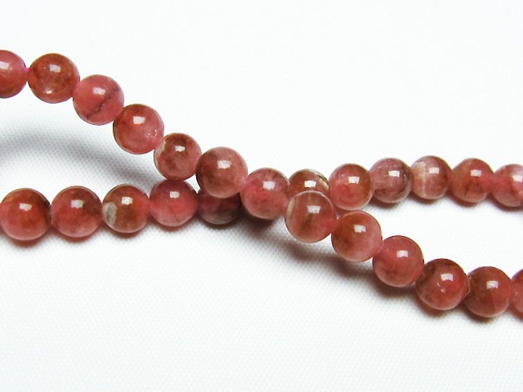 インカローズ(ロードクロサイト)ブレスレット 6mm [T16-13672] 2枚目