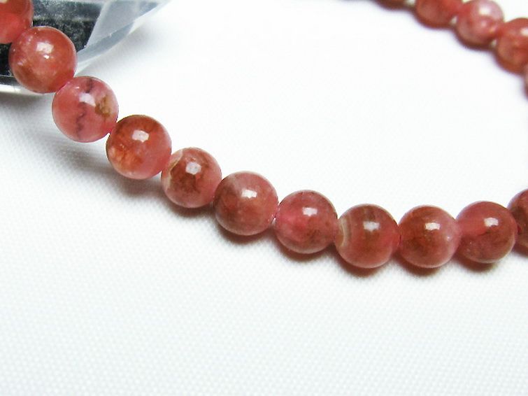 インカローズ(ロードクロサイト)ブレスレット 6mm [T16-13672] 3枚目