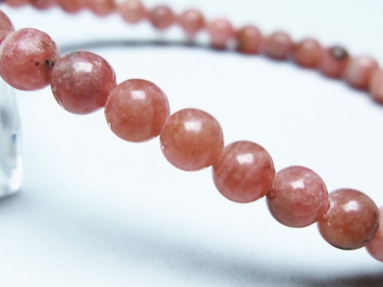 インカローズ(ロードクロサイト)ブレスレット 5mm [T16-15372] 3枚目