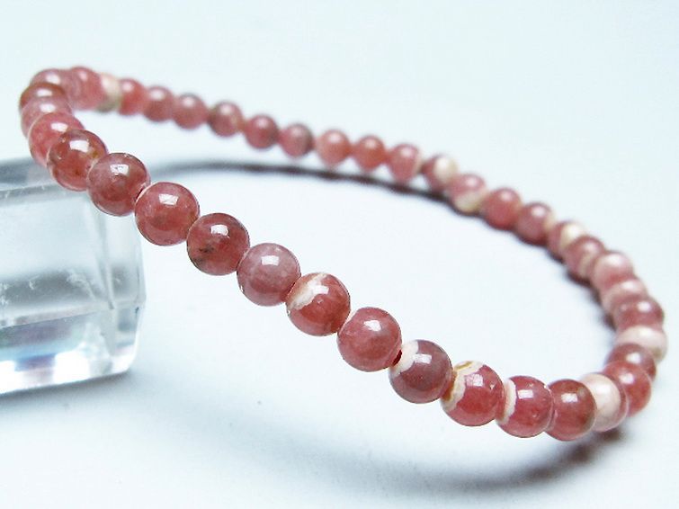 インカローズ(ロードクロサイト)ブレスレット 5mm [T16-15381] 1枚目