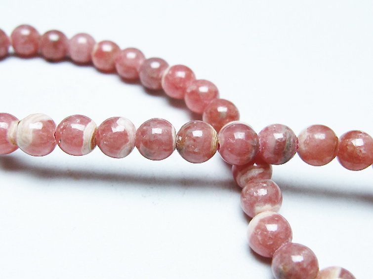 インカローズ(ロードクロサイト)ブレスレット 5mm [T16-15381] 2枚目