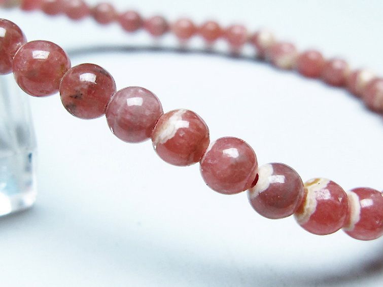 インカローズ(ロードクロサイト)ブレスレット 5mm [T16-15381] 3枚目