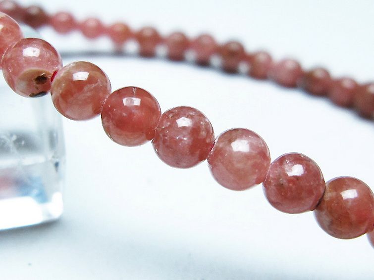 インカローズ(ロードクロサイト)ブレスレット 5mm [T16-15383] 3枚目