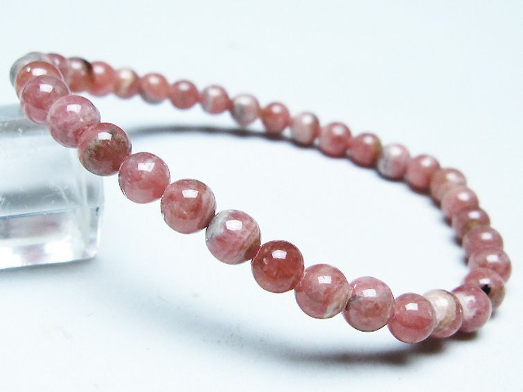 インカローズ(ロードクロサイト)ブレスレット 5mm [T16-15392] 1枚目