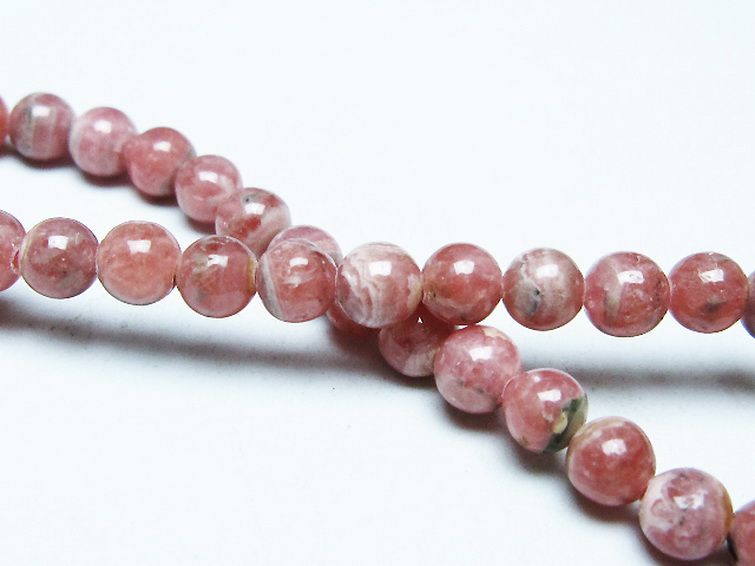 インカローズ(ロードクロサイト)ブレスレット 5mm [T16-15392] 2枚目