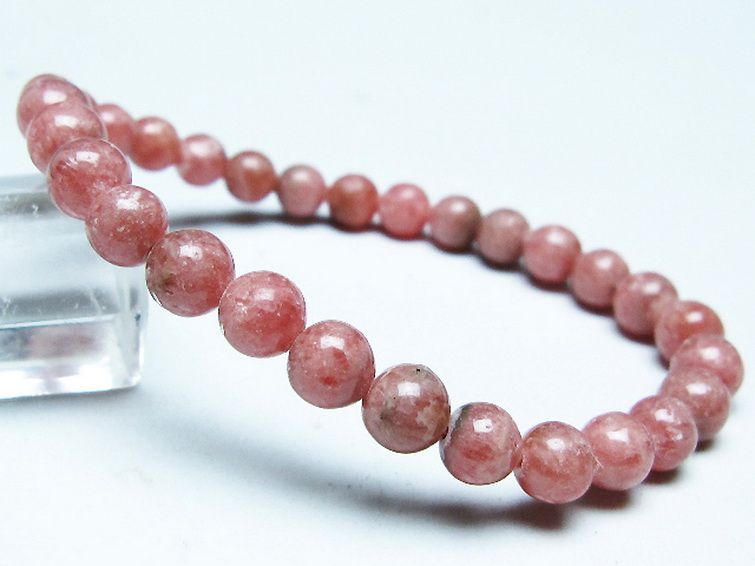 インカローズ(ロードクロサイト)ブレスレット 6mm [T16-15398] 1枚目