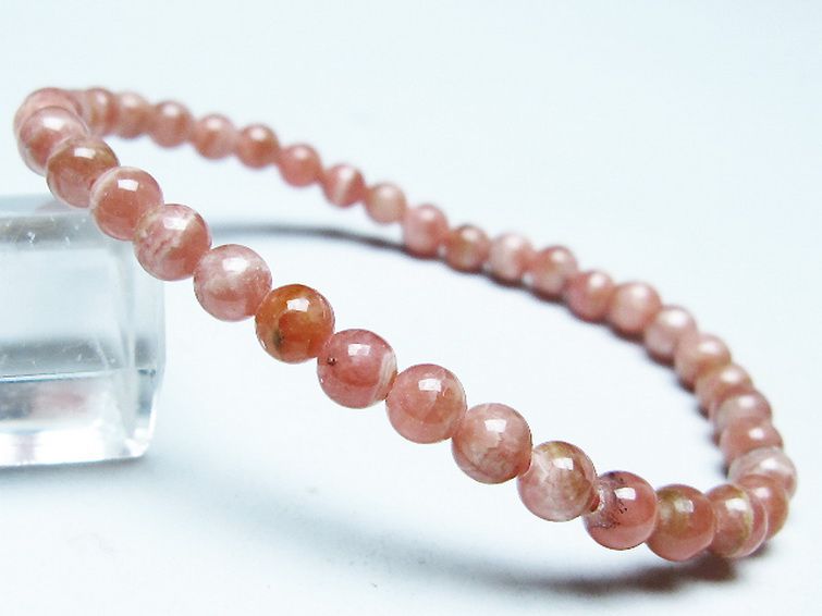 インカローズ(ロードクロサイト)ブレスレット 5mm [T16-15411] 1枚目