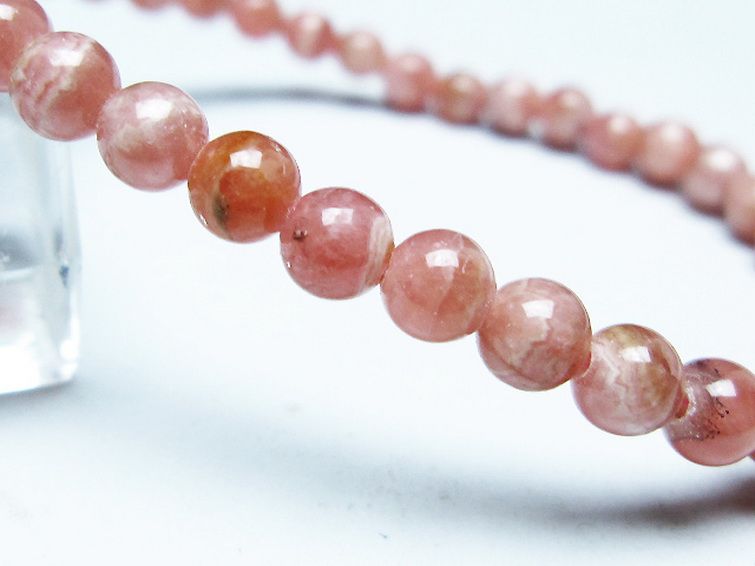 インカローズ(ロードクロサイト)ブレスレット 5mm [T16-15411] 3枚目