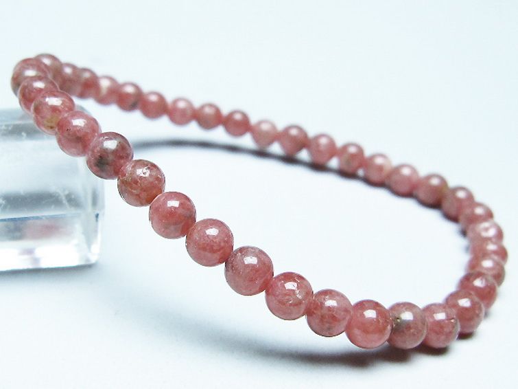 インカローズ(ロードクロサイト)ブレスレット 5mm [T16-15422] 1枚目