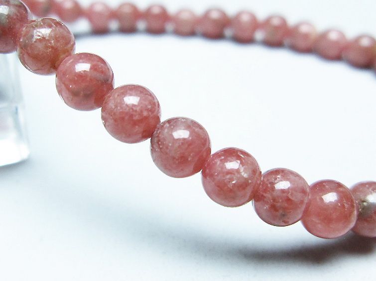 インカローズ(ロードクロサイト)ブレスレット 5mm [T16-15422] 3枚目