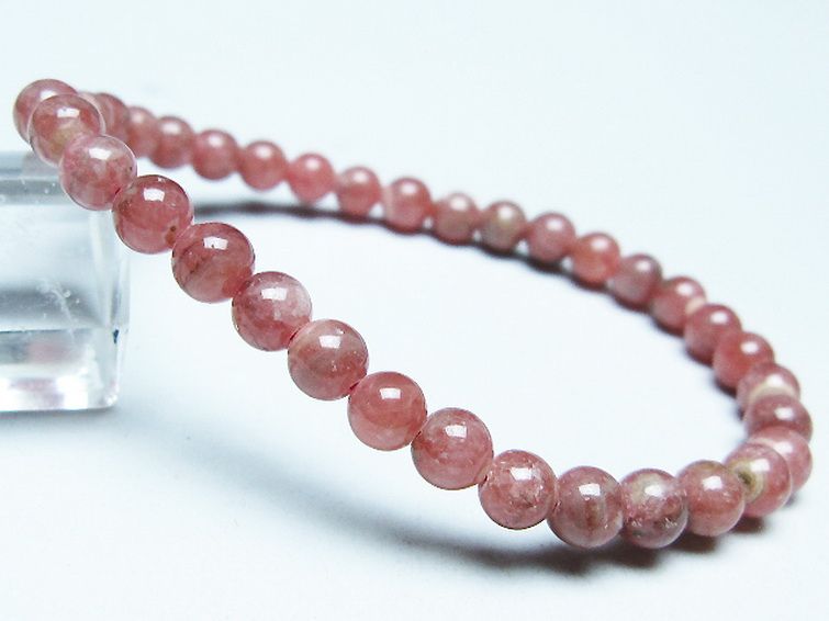 インカローズ(ロードクロサイト)ブレスレット 5mm [T16-15425] 1枚目