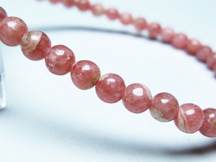 インカローズ(ロードクロサイト)ブレスレット 4mm [T16-15478] 3枚目