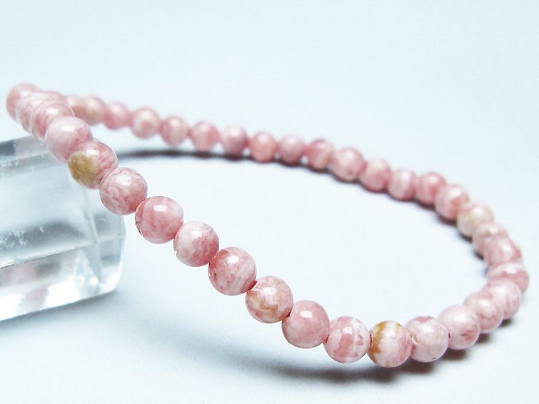 インカローズ(ロードクロサイト)ブレスレット 5mm [T16-15488] 1枚目