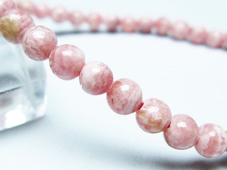 インカローズ(ロードクロサイト)ブレスレット 5mm [T16-15488] 3枚目