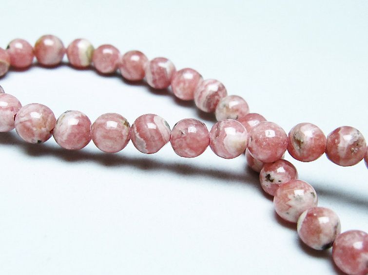 インカローズ(ロードクロサイト)ブレスレット 5mm [T16-15496] 2枚目