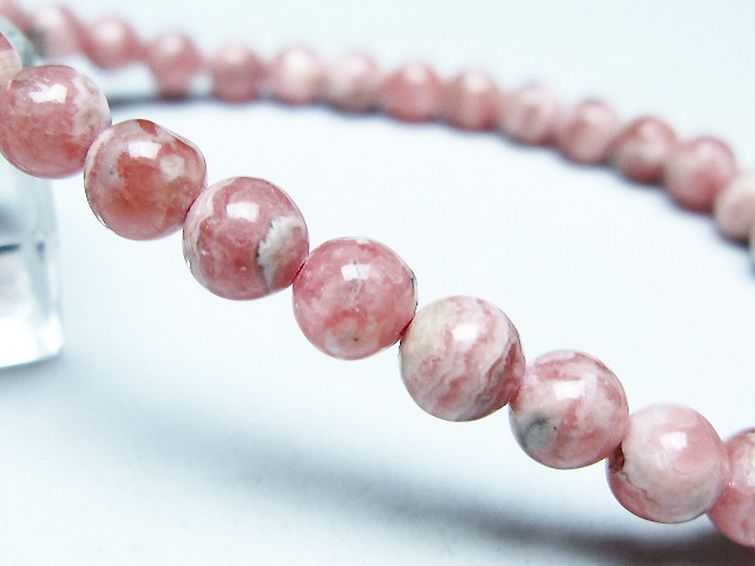 インカローズ(ロードクロサイト)ブレスレット 5mm [T16-15496] 3枚目