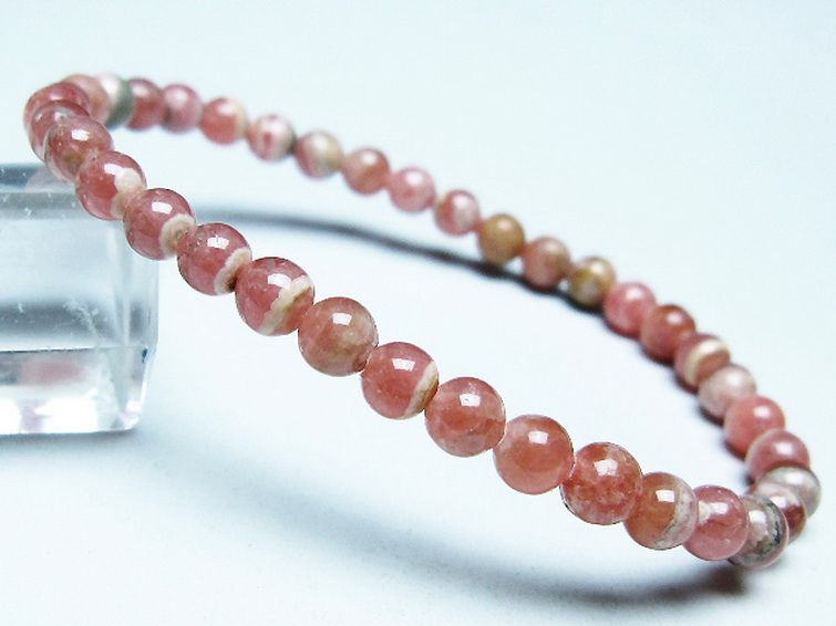 インカローズ(ロードクロサイト)ブレスレット 5mm [T16-15540] 1枚目