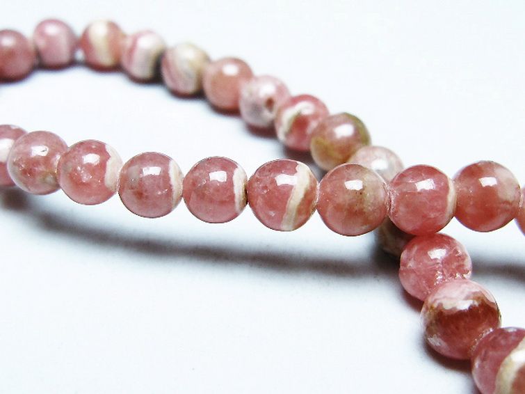 インカローズ(ロードクロサイト)ブレスレット 5mm [T16-15540] 2枚目