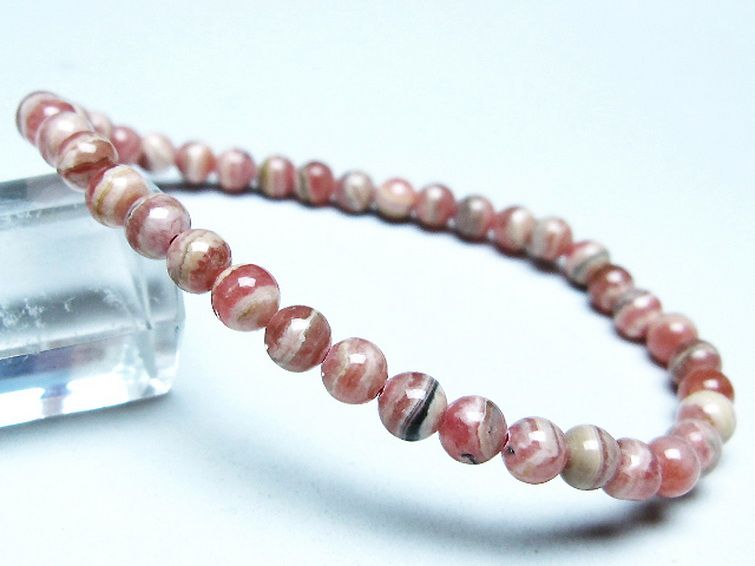 インカローズ(ロードクロサイト)ブレスレット 5mm [T16-15559] 1枚目