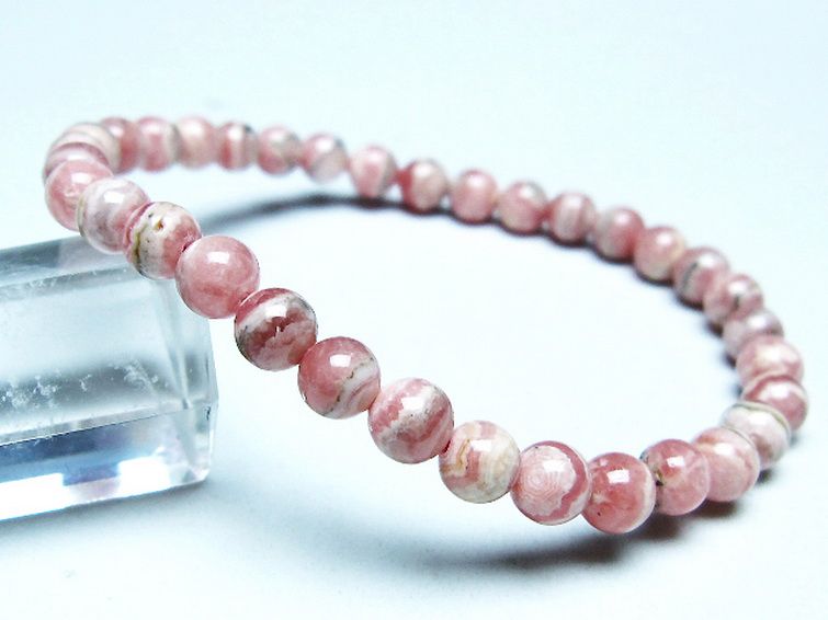 インカローズ(ロードクロサイト)ブレスレット 5mm [T16-15571] 1枚目