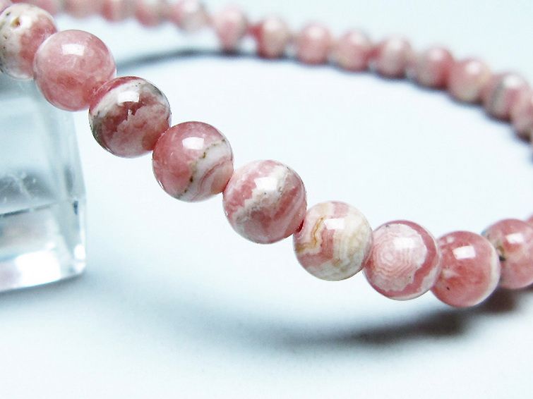 インカローズ(ロードクロサイト)ブレスレット 5mm [T16-15571] 3枚目