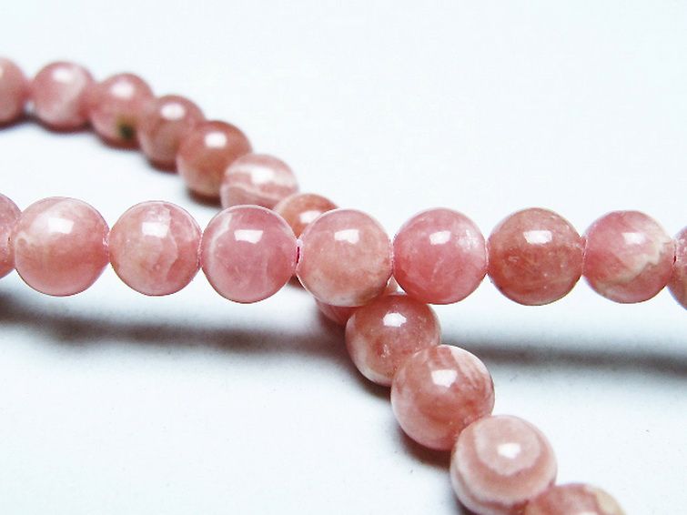 インカローズ(ロードクロサイト)ブレスレット 5mm [T16-15669] 2枚目