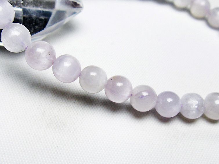 クンツァイトブレスレット 6mm [t17-6777] 3枚目