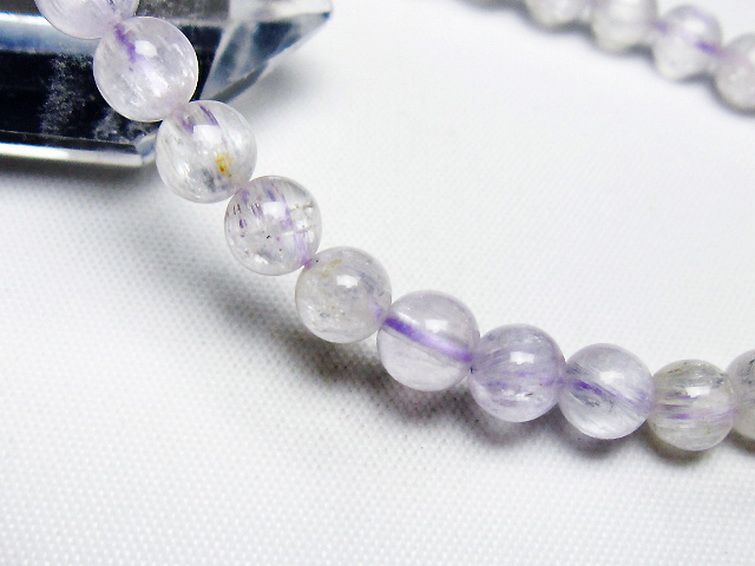 クンツァイトブレスレット 6mm [t17-6872] 3枚目