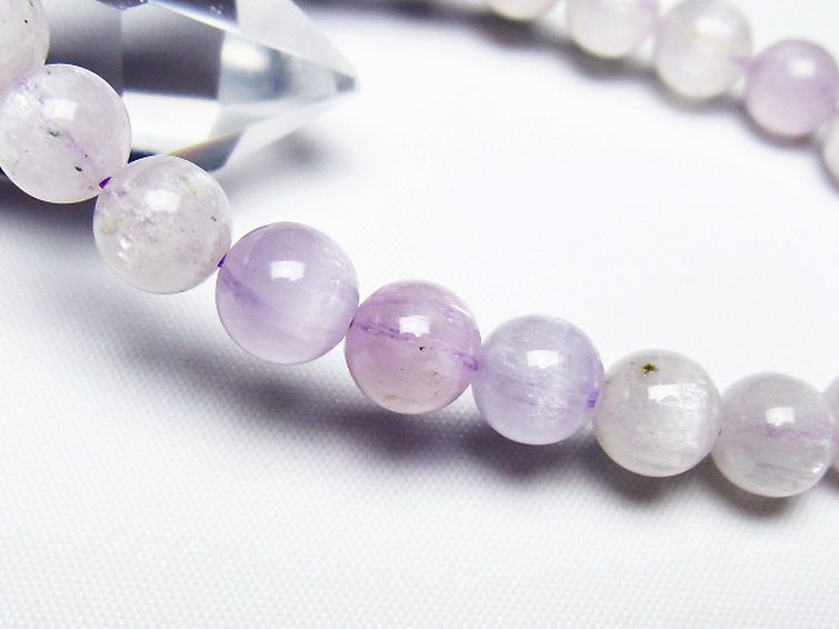 クンツァイトブレスレット 8mm [t17-7109] 3枚目