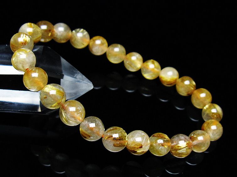 王道　板状タイチンルチルブレスレット　3 王道 板状タイチンルチルブレスレット 3 王道 板状