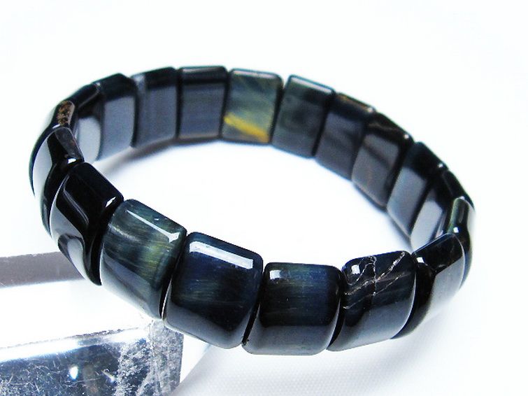 ブルータイガーアイ※青虎目石バングル[T173-4699] 2枚目