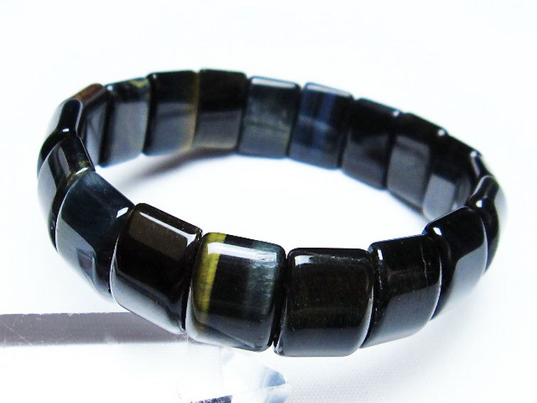 ブルータイガーアイ※青虎目石バングル[T173-4773] 2枚目